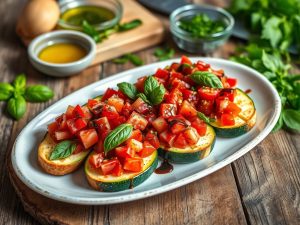 Low Carb Bruschetta Delight