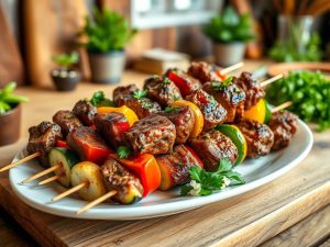Low Carb Beef Kebabs Delight