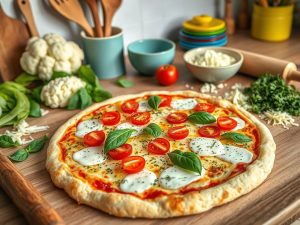 Keto Cauliflower Pizza Delight