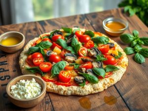 Low Carb Veggie Pizza Delight