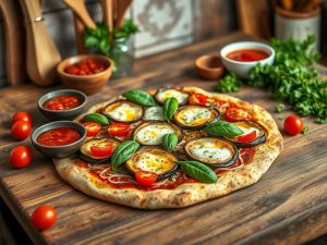 Eggplant Protein Pizza Delight