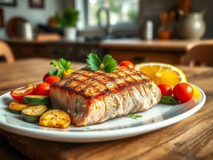 Low Carb Tuna Steak Delight
